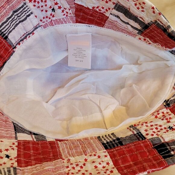 JANIE AND JACK PATRIOTIC BUCKET HAT, SIZE 2T-3T - Picture 7 of 7